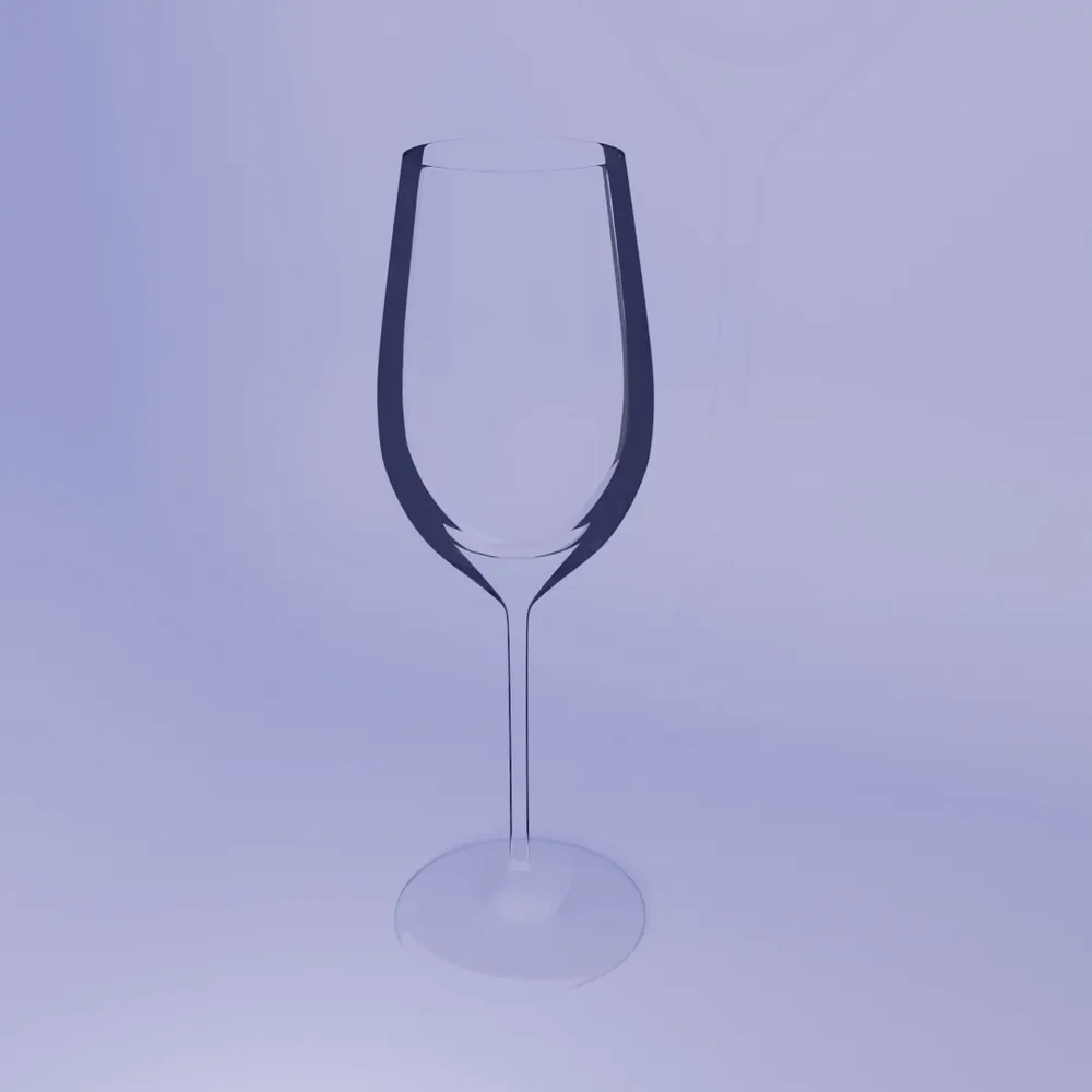 Zinfandel Wine Glass (Realistic)