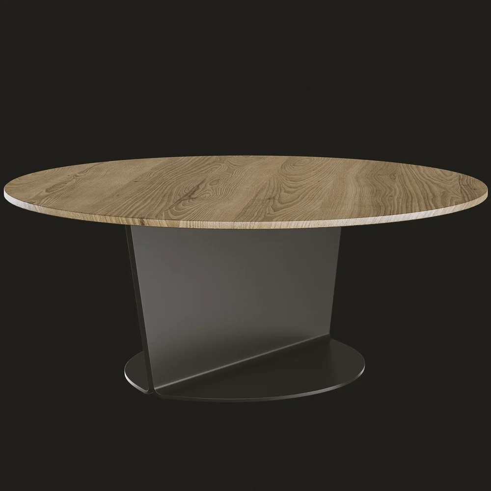 I-Beam Circular Coffee Table