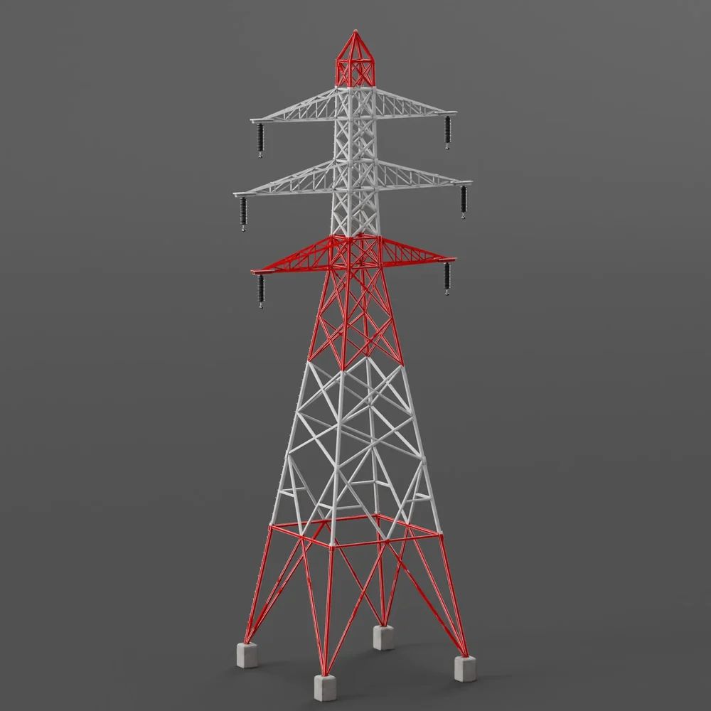 Overhead Powerline Painted