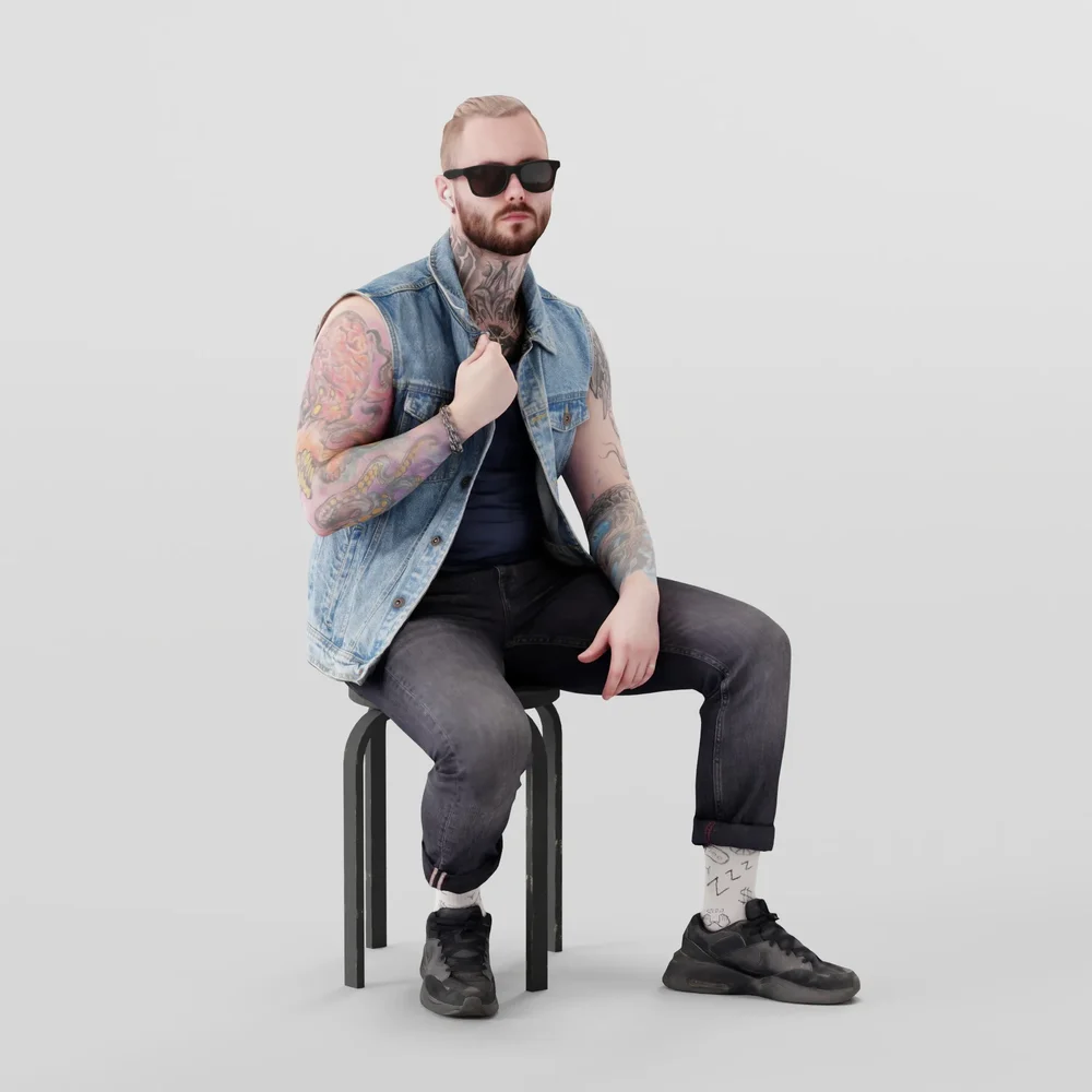 Urban Style Guy Contemplates