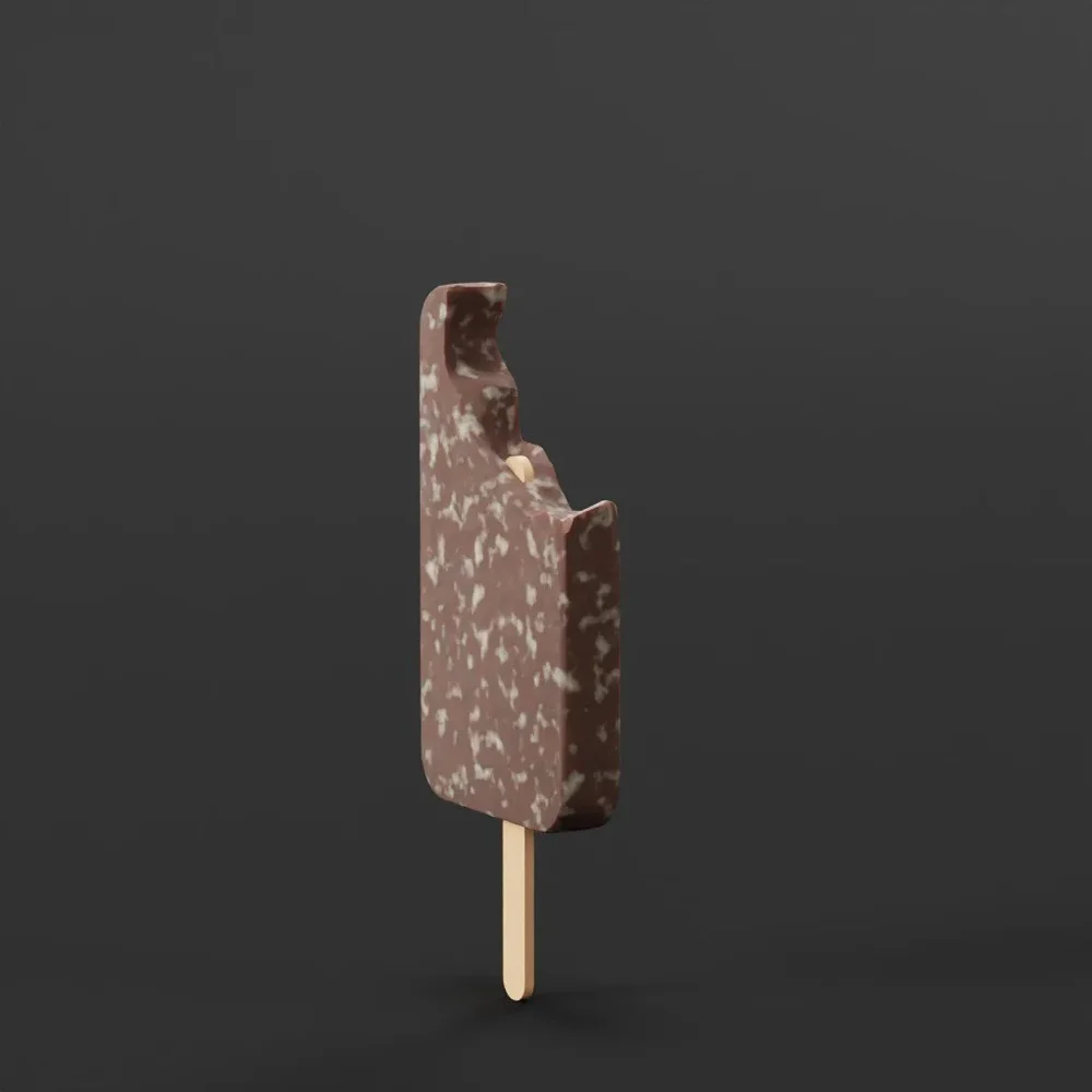 Chocolate Ice Cream Bar (Procedurally Shaded)