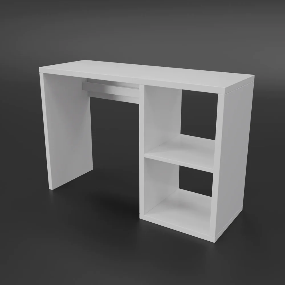 Simple White Wooden Desk
