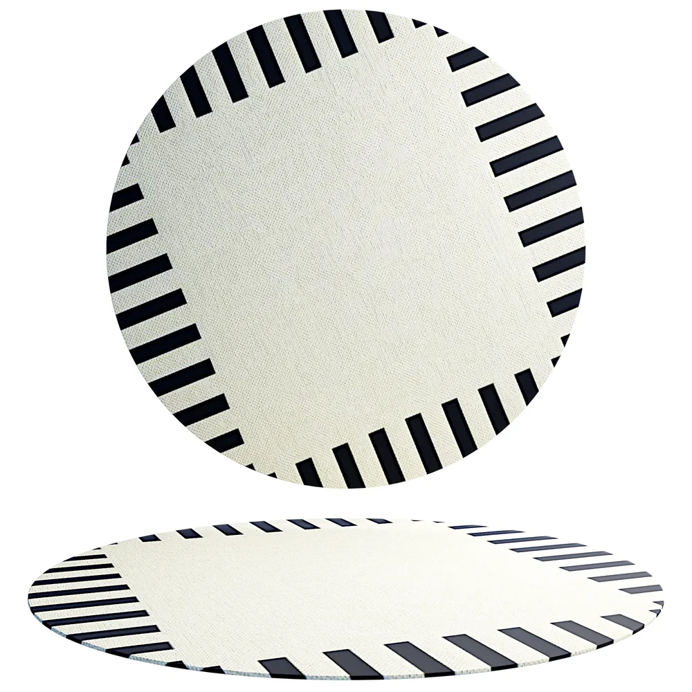 Modern Round Organic Rug