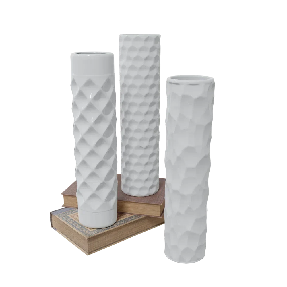 Rustic Book Ceramic Vases