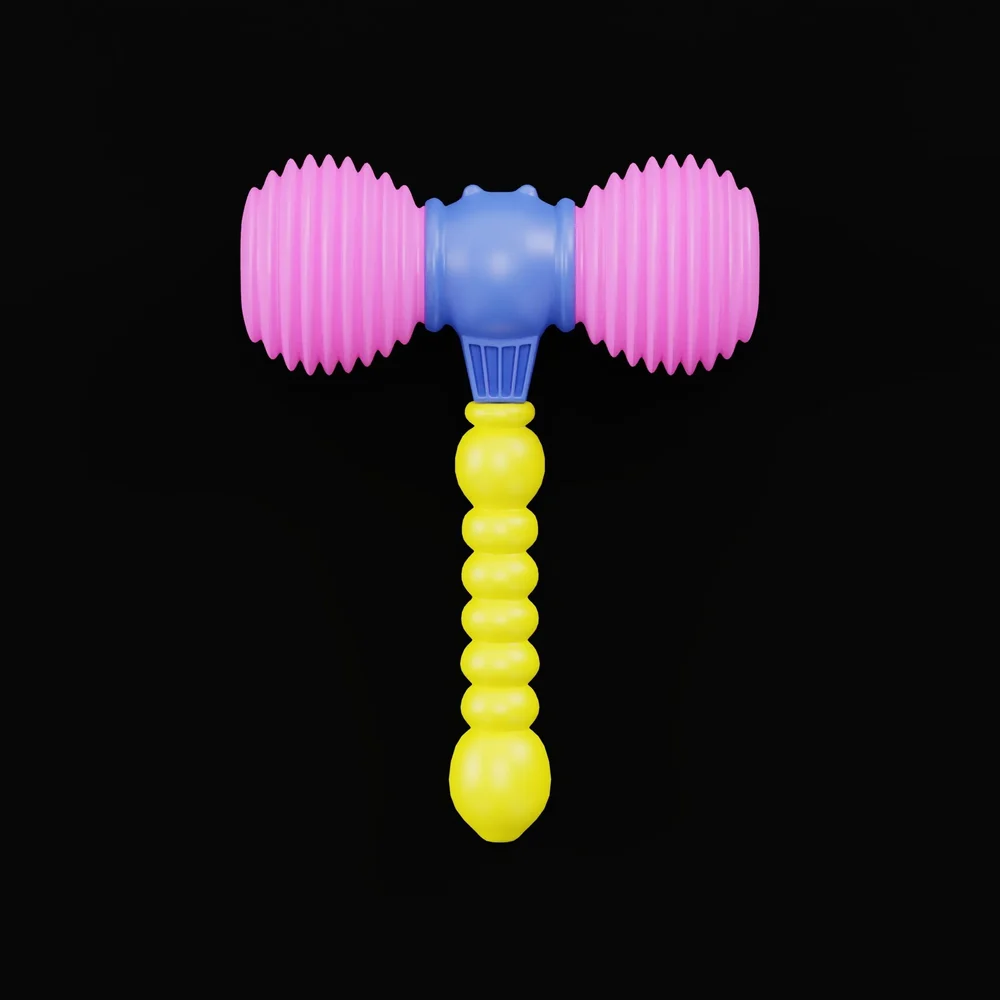 Kids Play Colored Toy Hammer