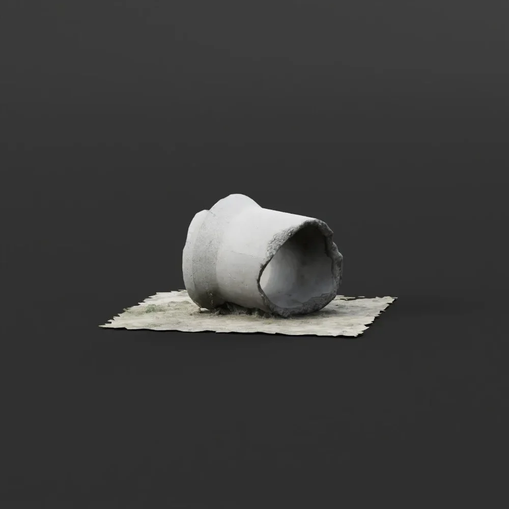 Broken Concrete Pillar