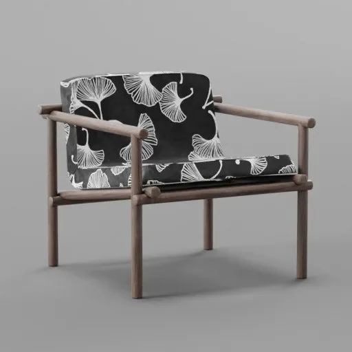 Botanical Pattern Small Chair 2