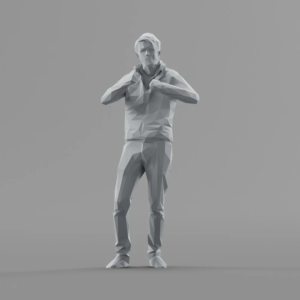 Lowpoly Male Standing
