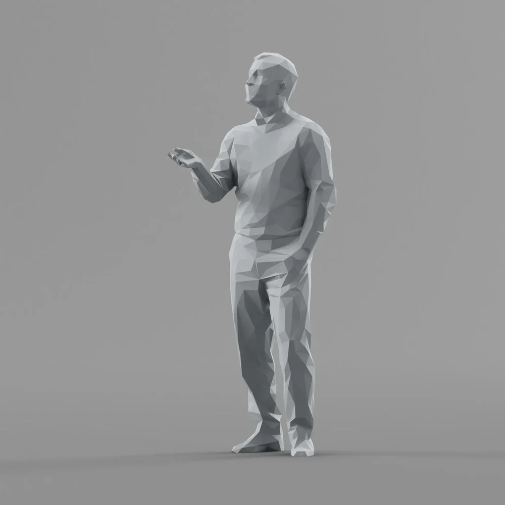 Lowpoly Male Standing