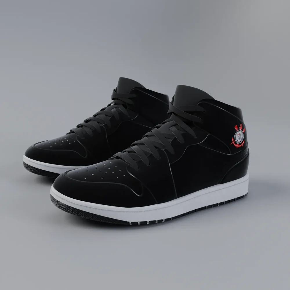 Corinthians Black Sneakers