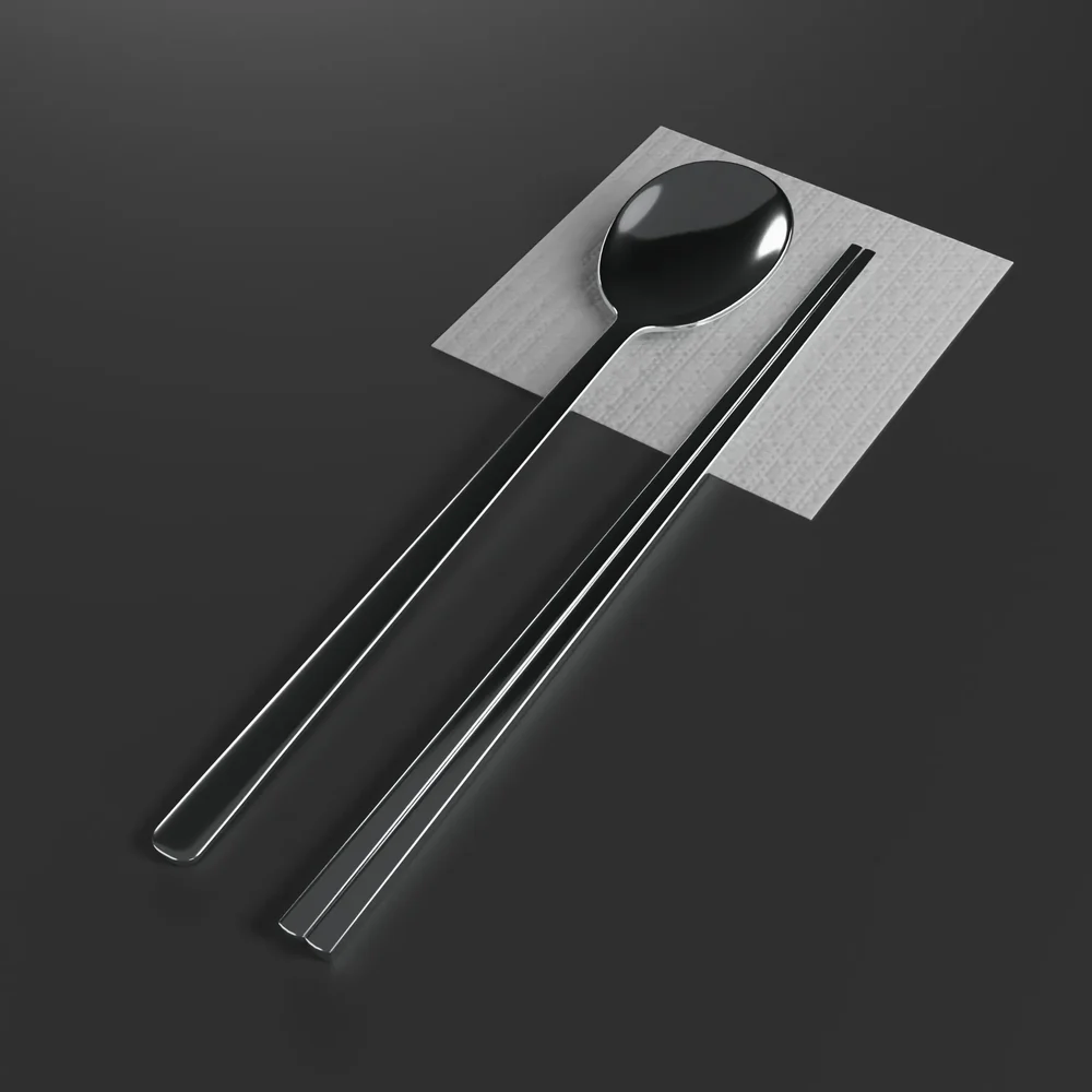Korean Spoon And Chopsticks Set