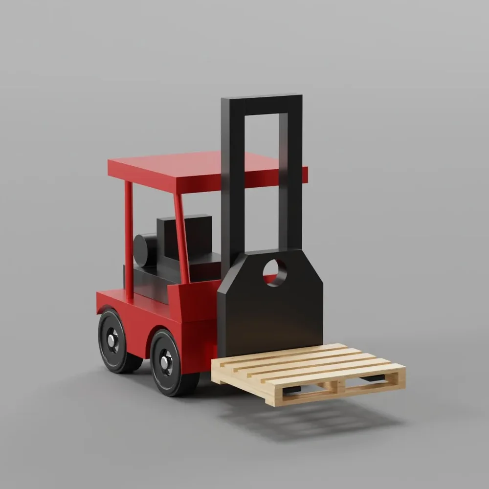 Wood Forklift Toy
