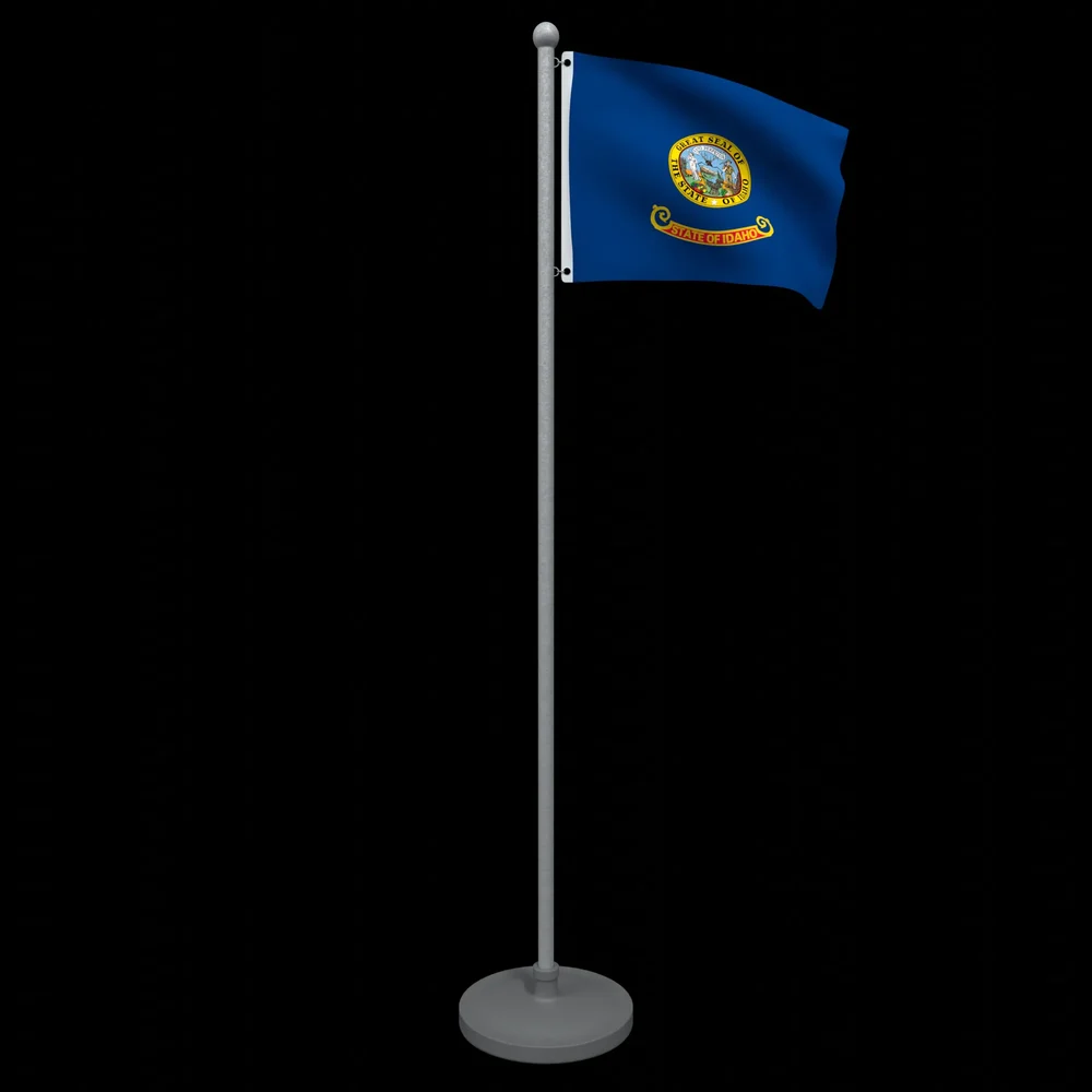 Animated Flag Of Idaho State