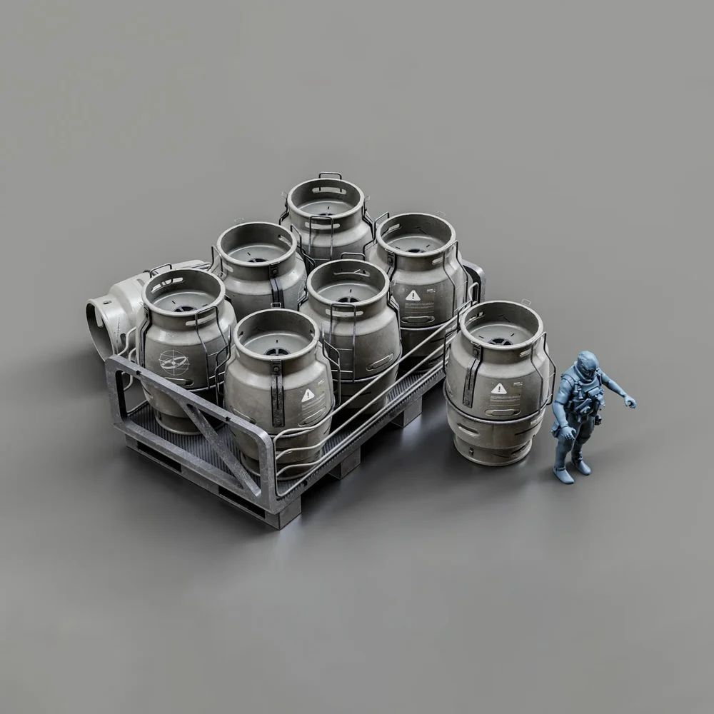 Scifi Military Barrels