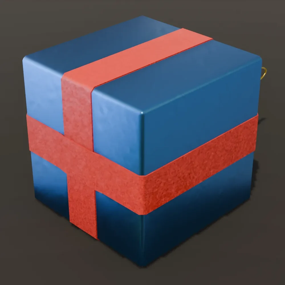Christmas Box Blue