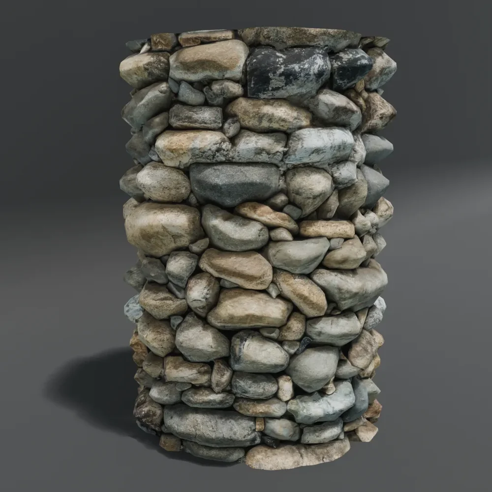 Stone Cylinder Post Pillar Smooth