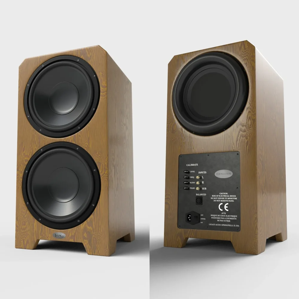 Hi-End Subwoofer Beige Wood
