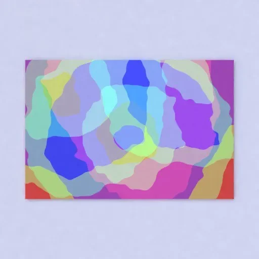 Scalable Picture Frame With Abstract Art