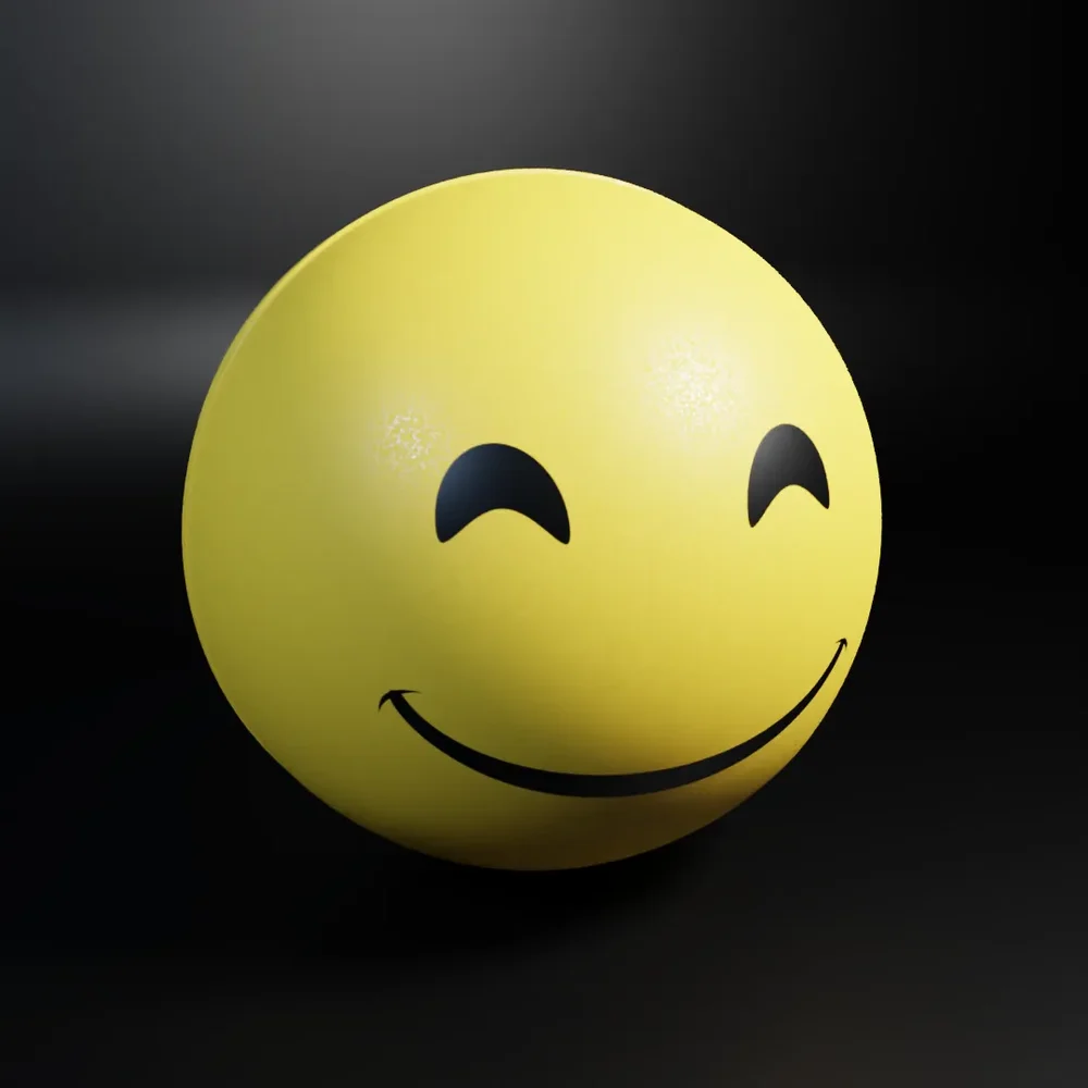 Smiley Ball Eyes Closed