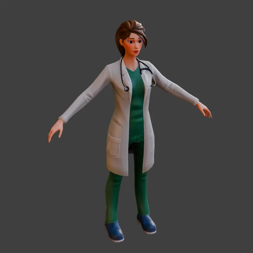 Stylized Female Doctor