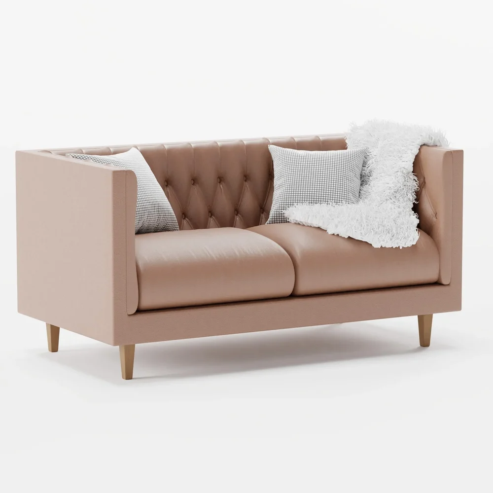Lubbers Vegan Leather Loveseat