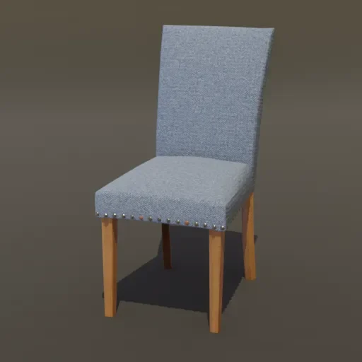Fabric Nailed Dining Chair