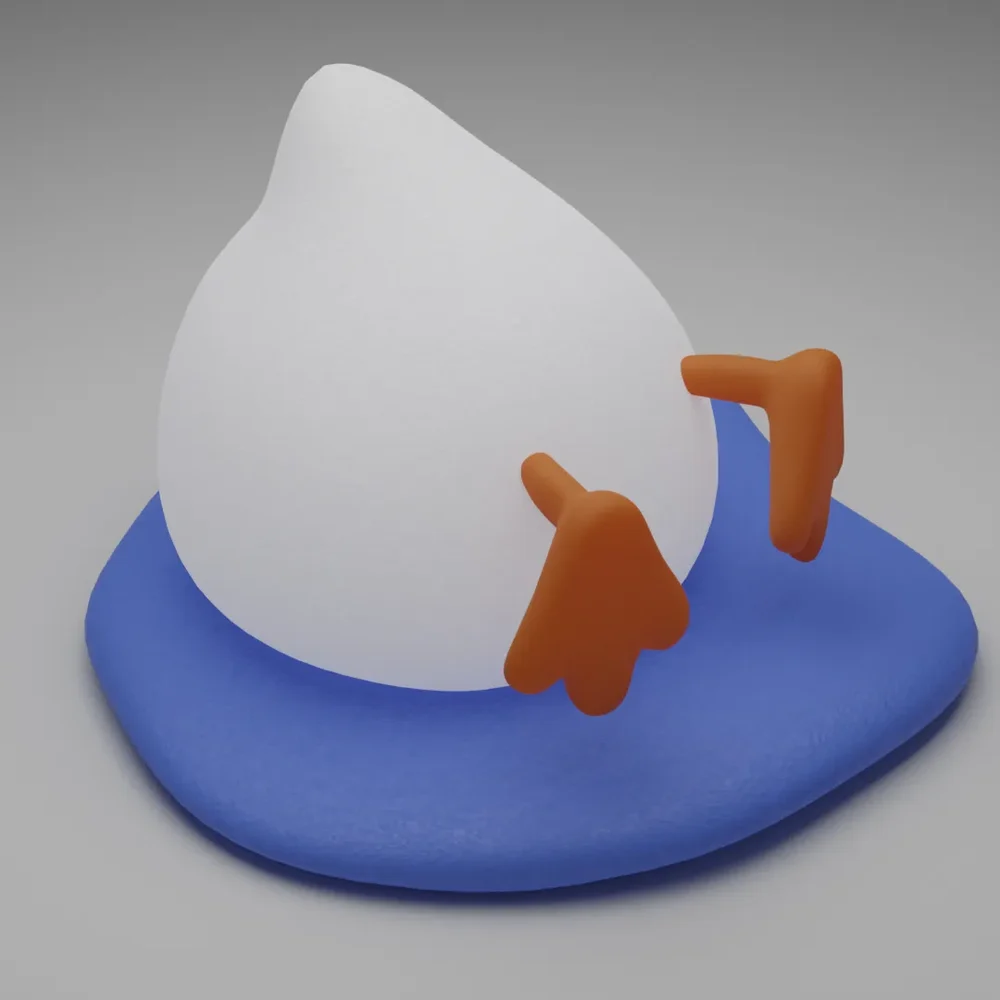 Cute Night Light Diving Duck For Kids Room