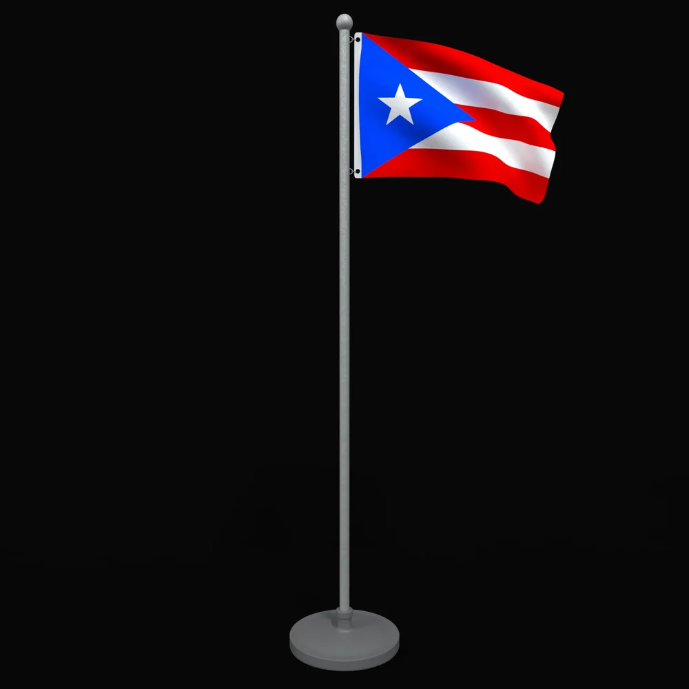 Animated Flag Of Puerto Rico