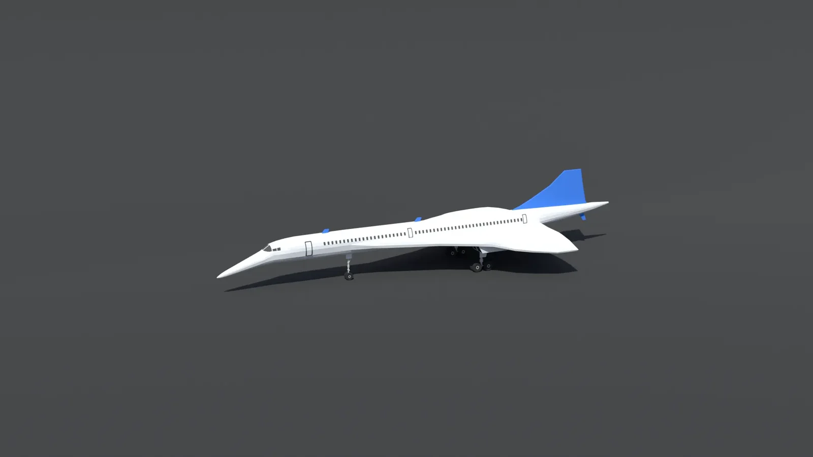 Low Poly Concorde