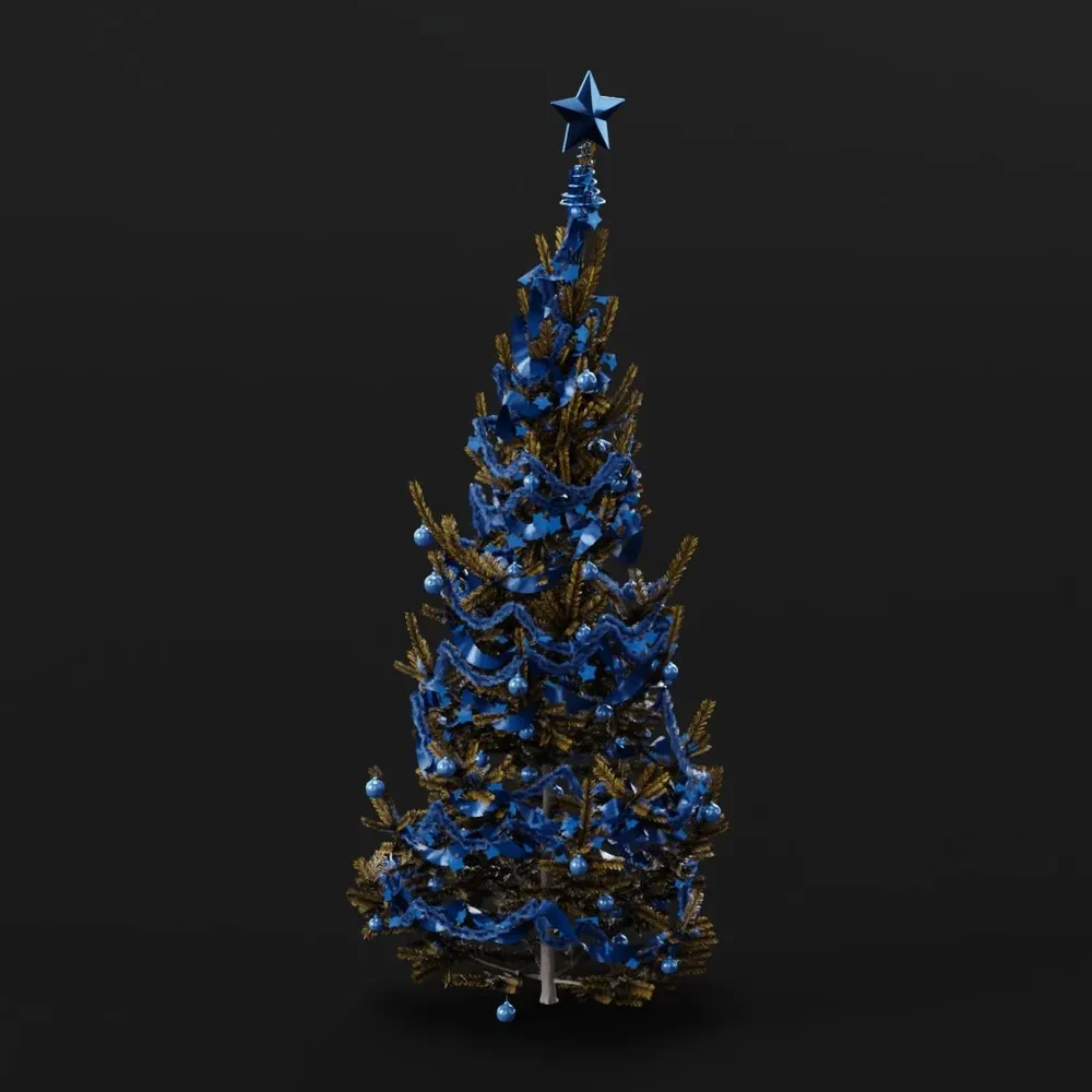 Christmas Tree Yellow Med