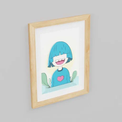 Wood Photo Frame 2 Layer A4