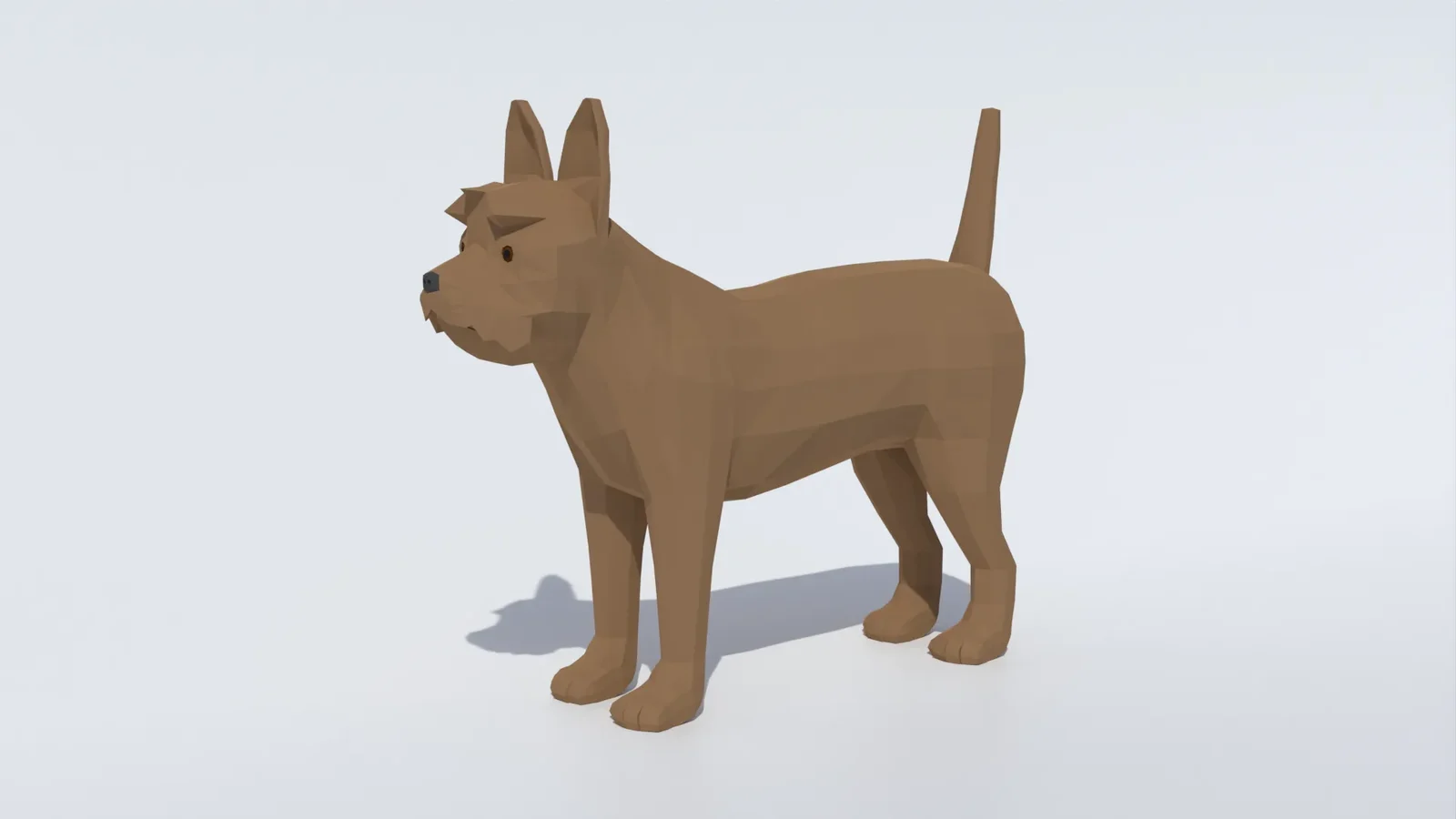 Low Poly Yorkshire Terrie
