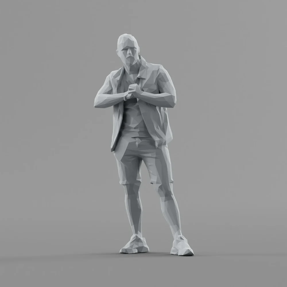Lowpoly Male Standing