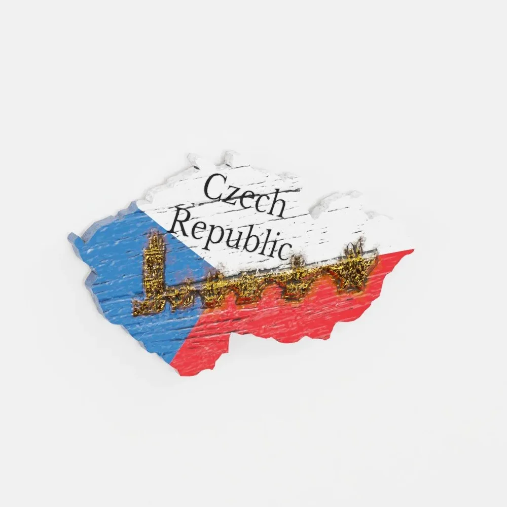 Refrigerator Magnet Czech Republic