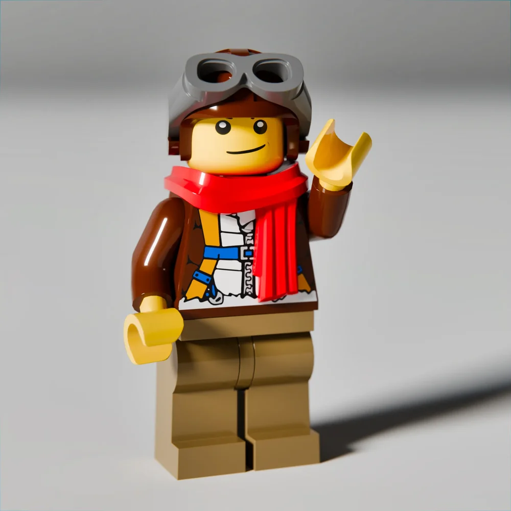Lego Mini Figure 03 (Biplane Pilot)
