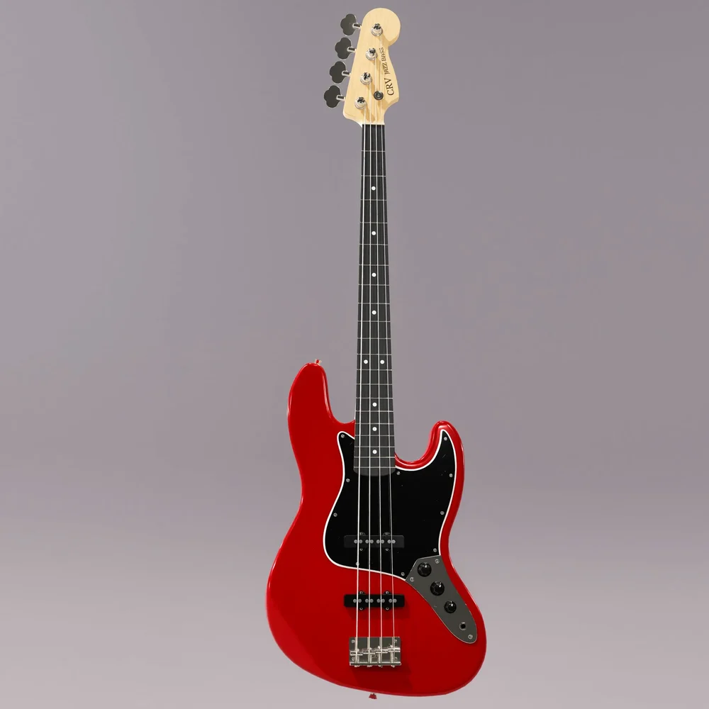 Crv Jazz Bass - Scarlet Red