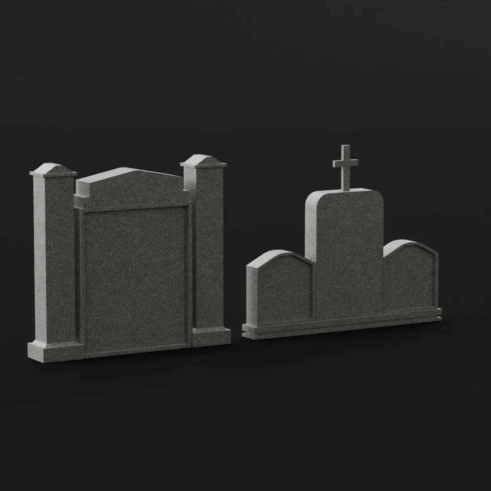 Tombstone 08 Low-Poly