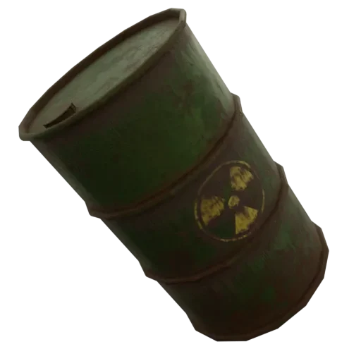 Rusty Barrel With Chemicals