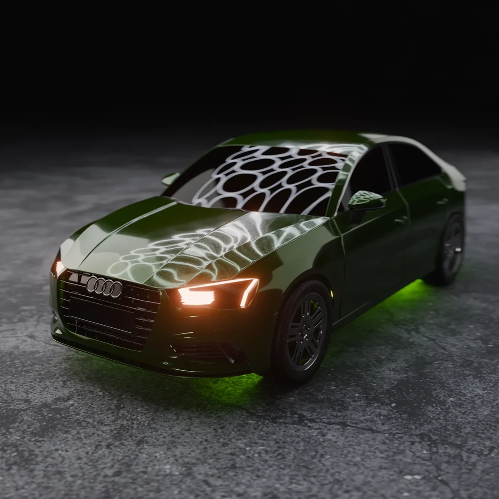 Modern High-Performance Compact Car