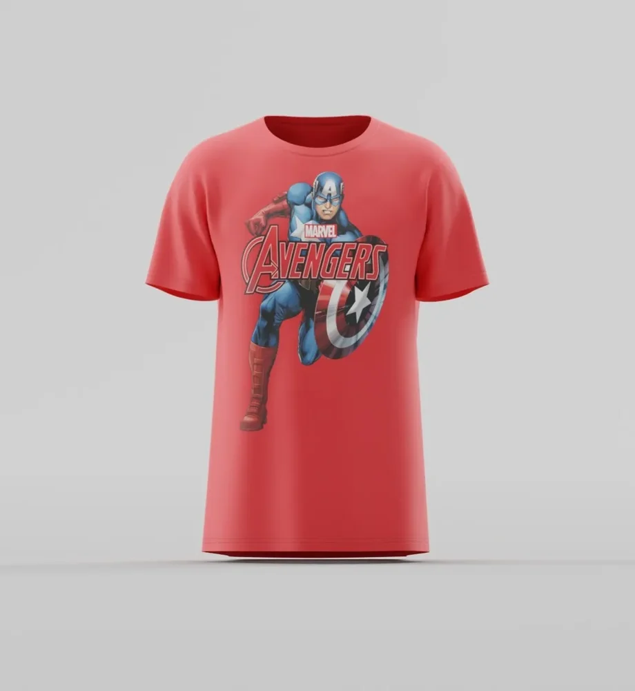 Captain America Action Graphic T-Shirt