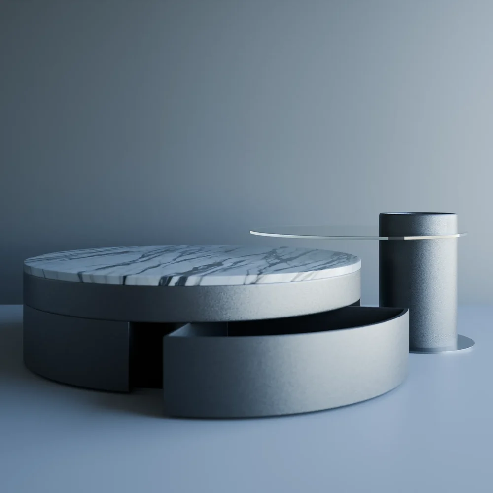 Simple Round Coffee Table #1