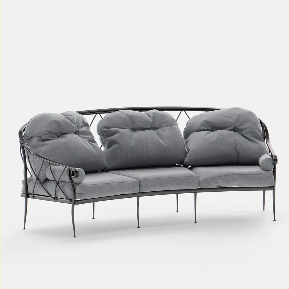 Outdoor Lounge Sofa 3 Seat