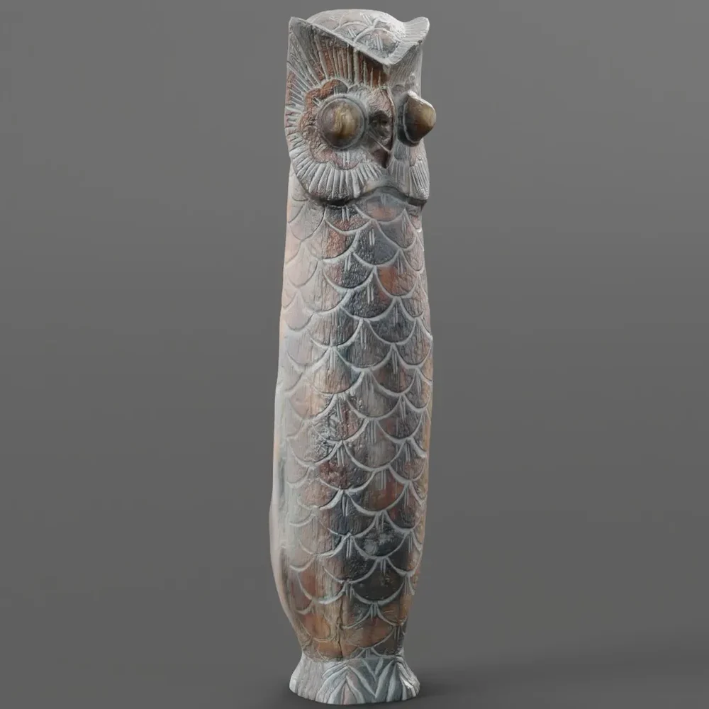 Owl Statue 3d Scan