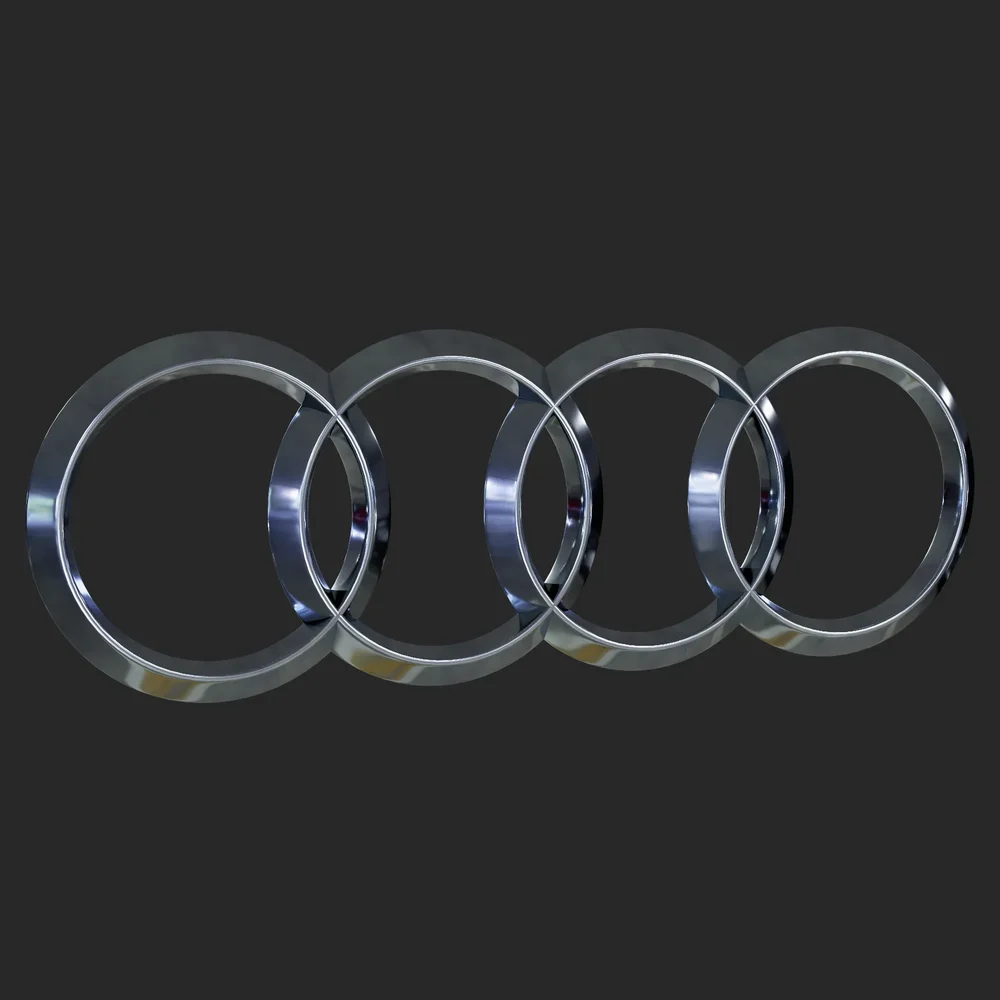 Audi Logo 3d Model