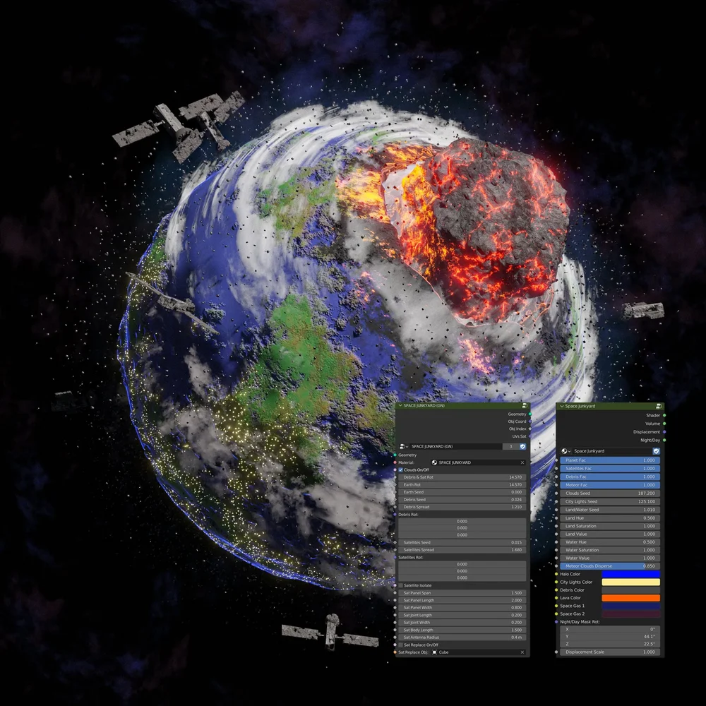 Procedural Space Junkyard