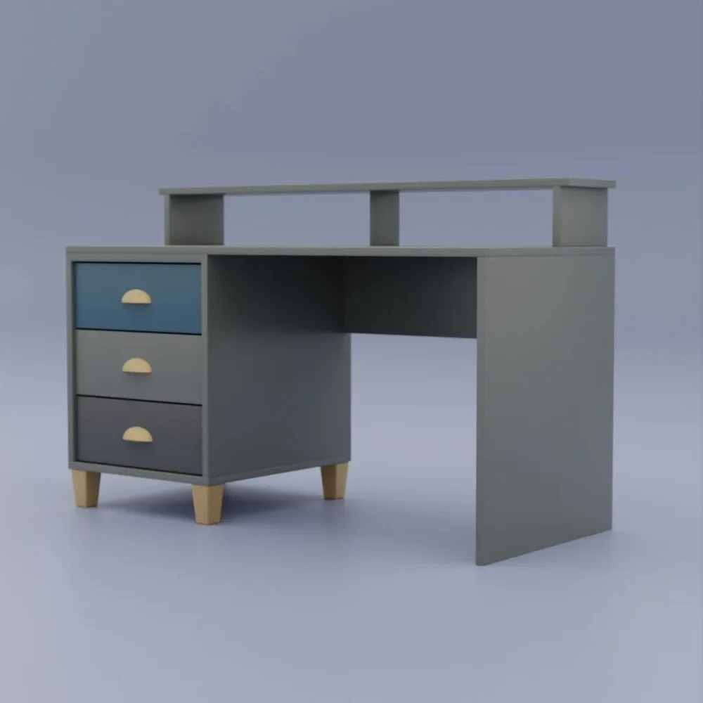 Desk With 3 Drawers