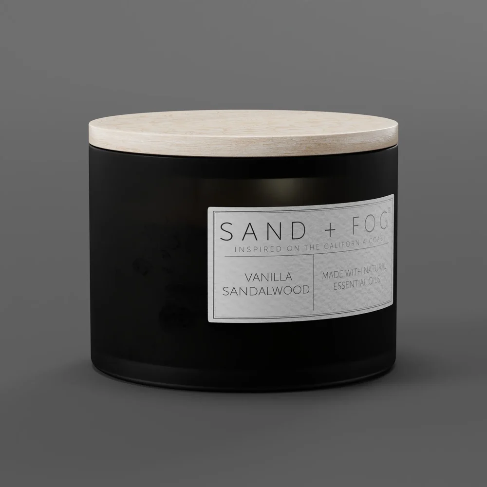 Sand And Fog Candle - Vanilla Sandalwood