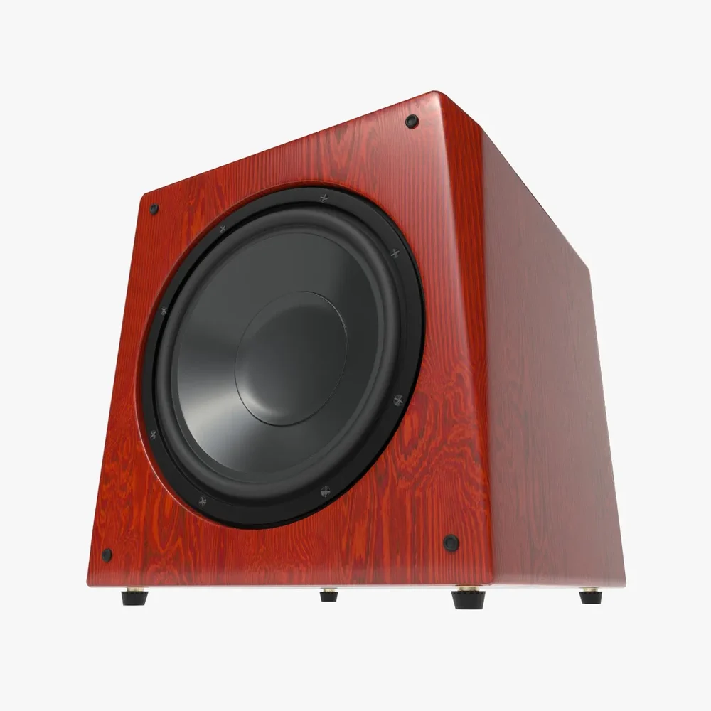 Hi-Fi Subwoofer Red Wood