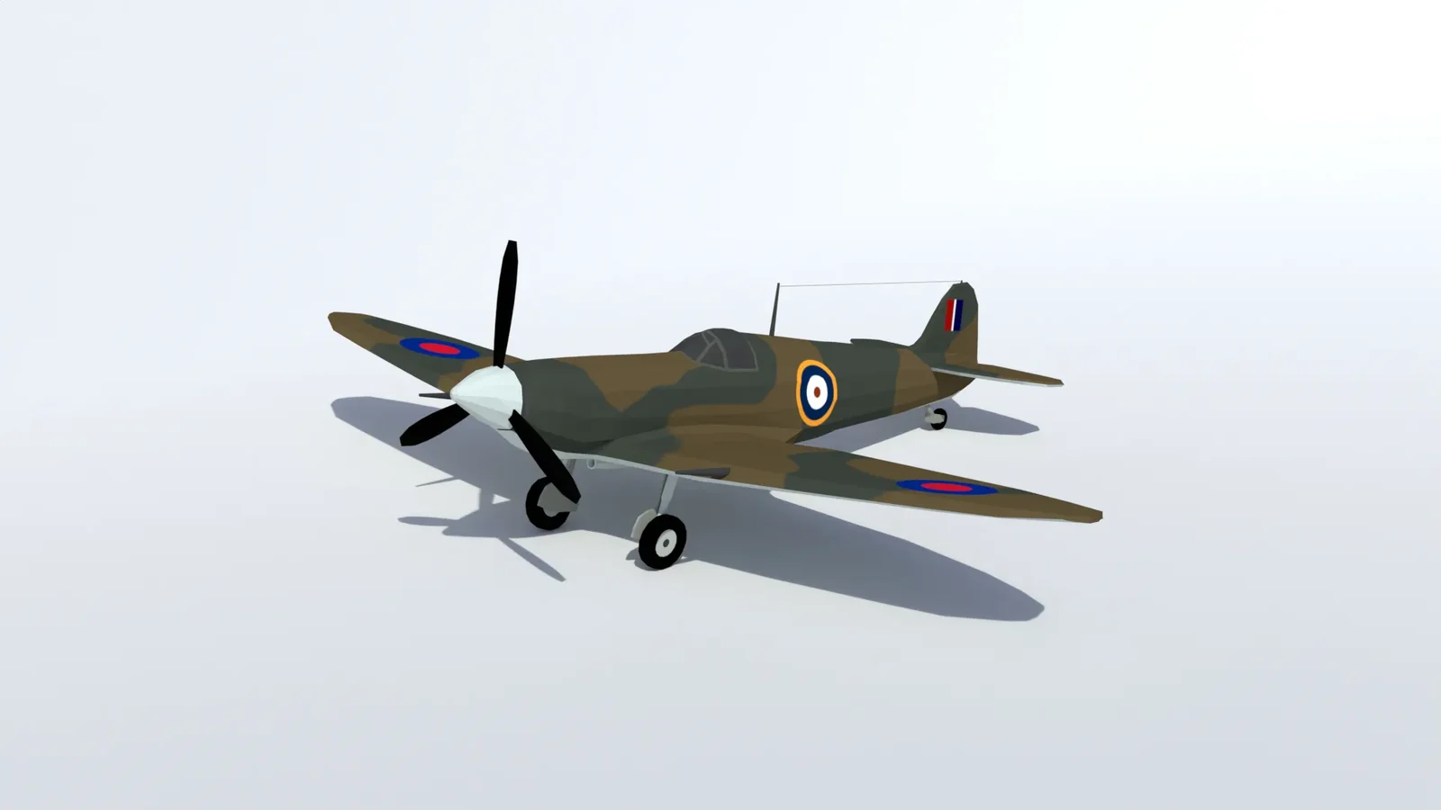 Low Poly Supermarine Spitfire Mkii