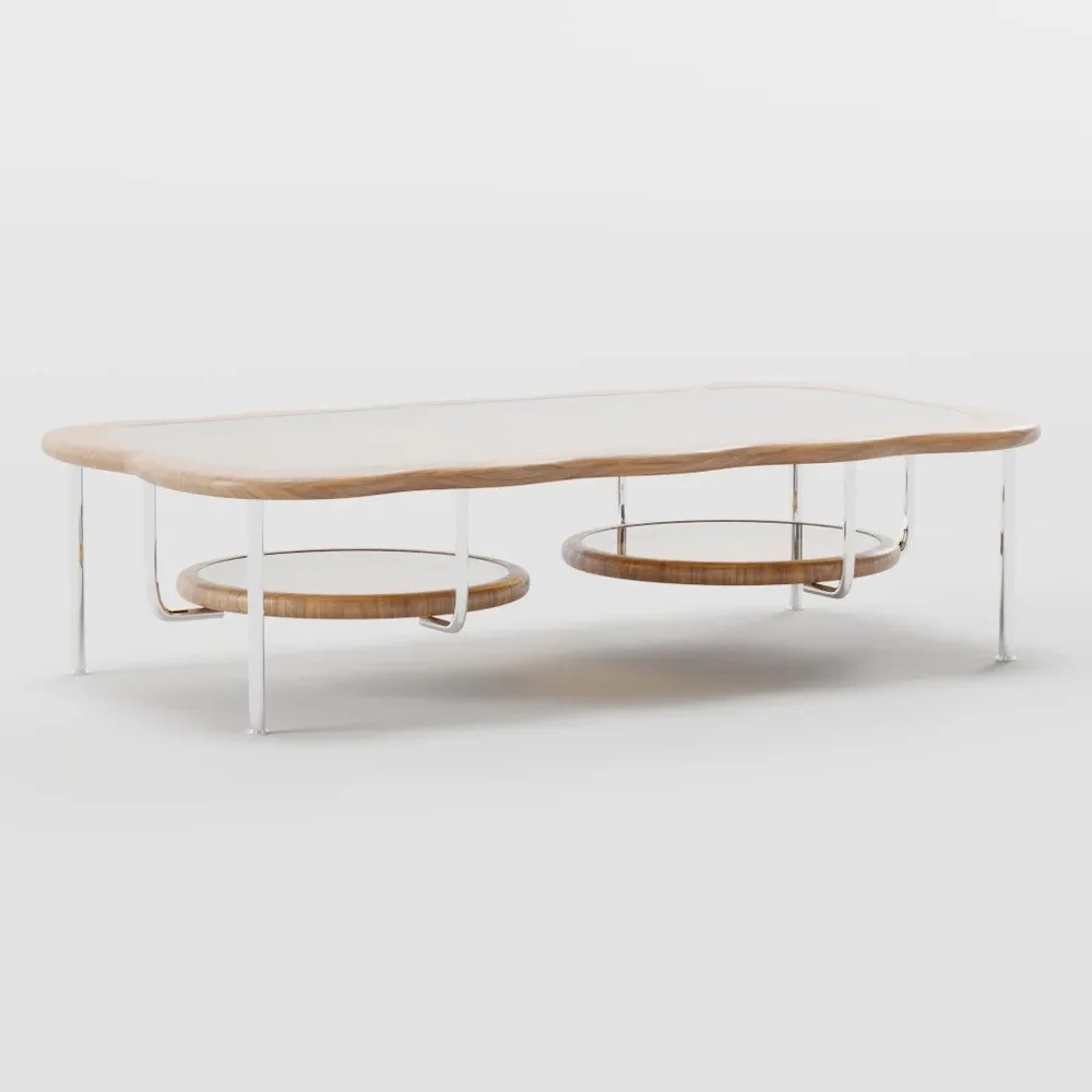 Two Layer Glass Coffee Table